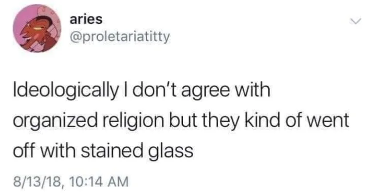 stained glass meme