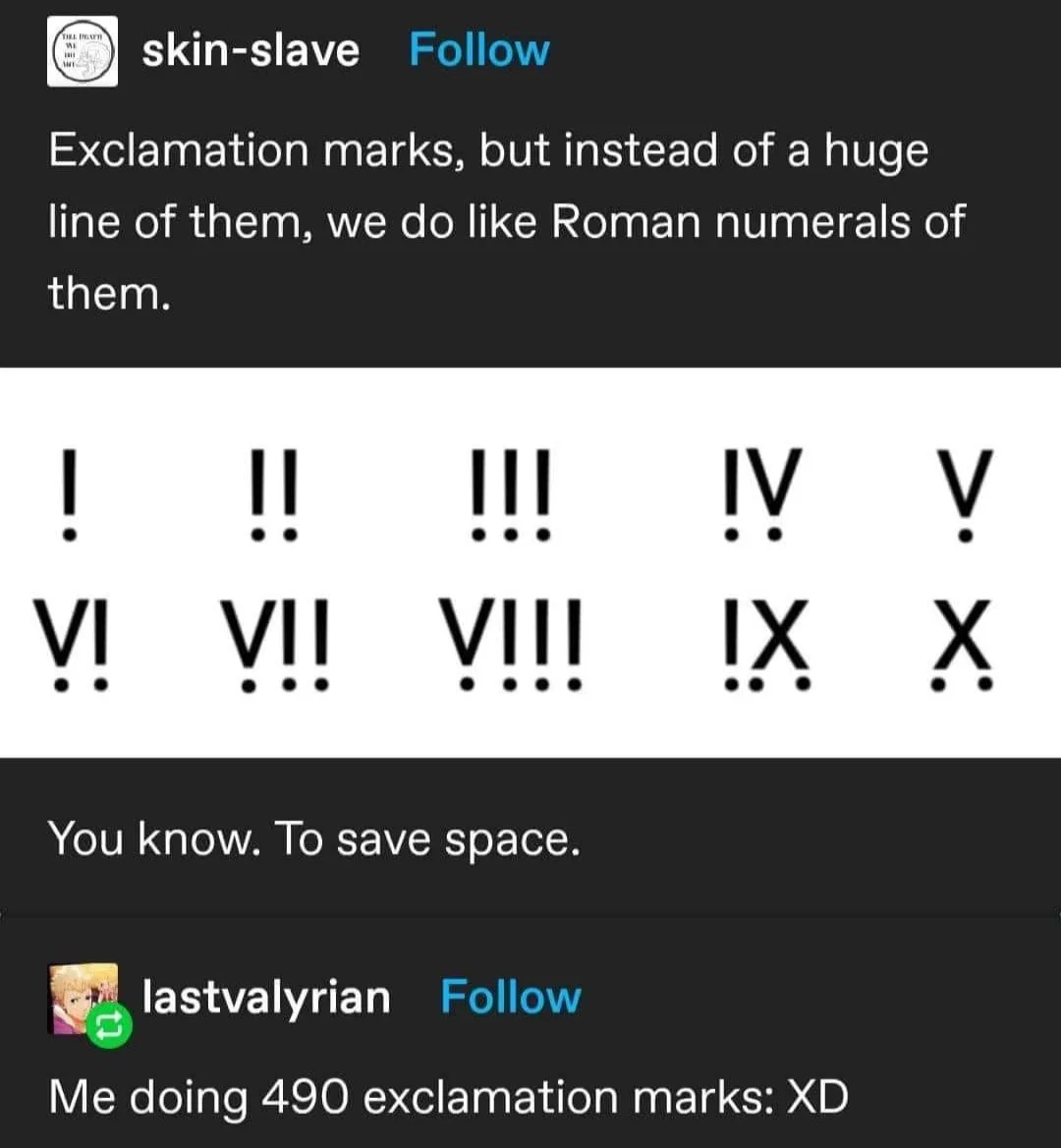 Roman Numeral meme