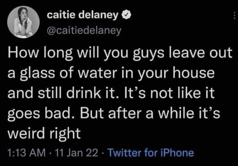 drinking water meme