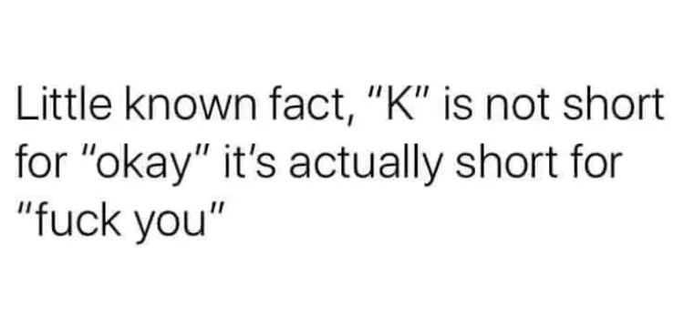 K meme