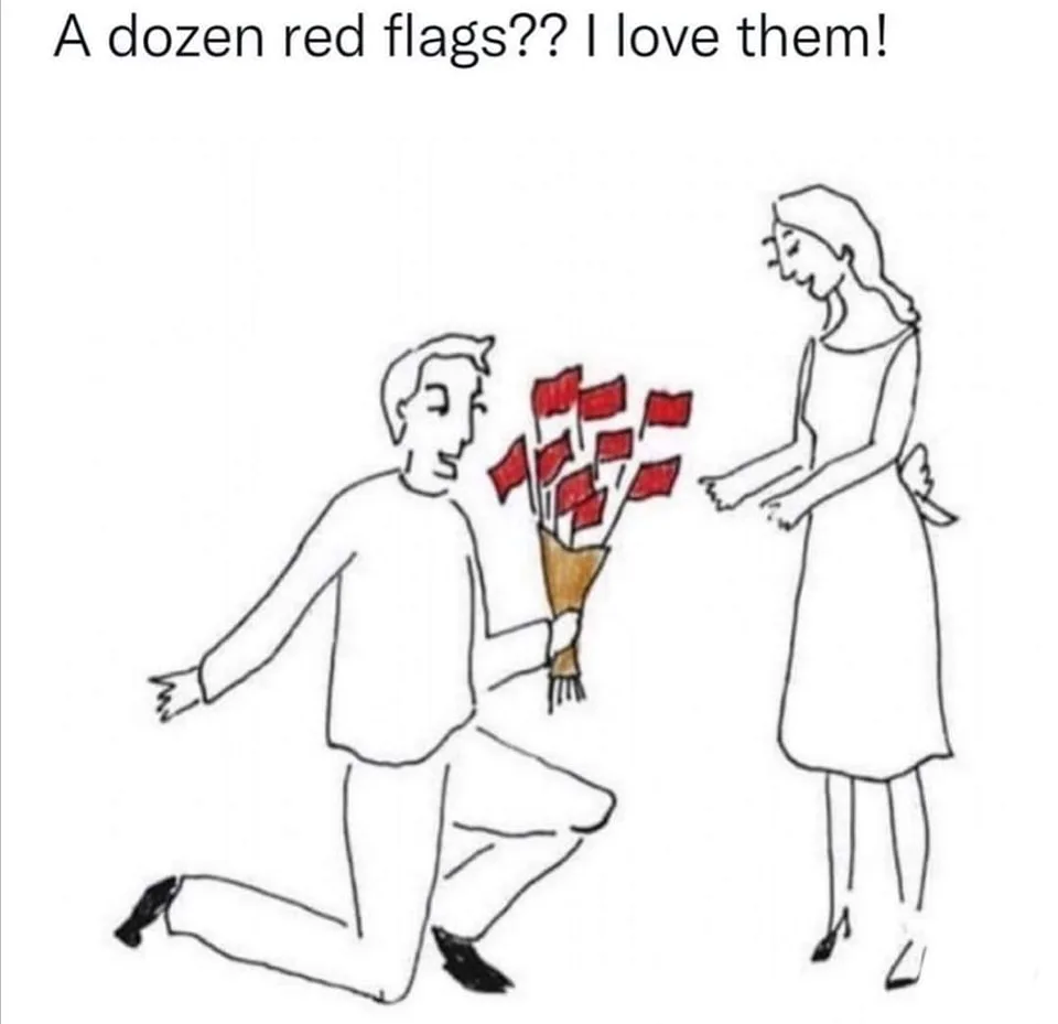 red flag meme