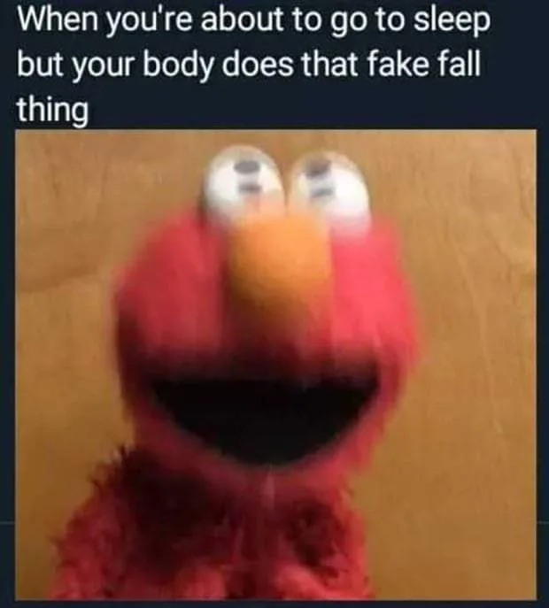 falling asleep meme