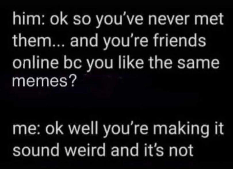 online friend meme