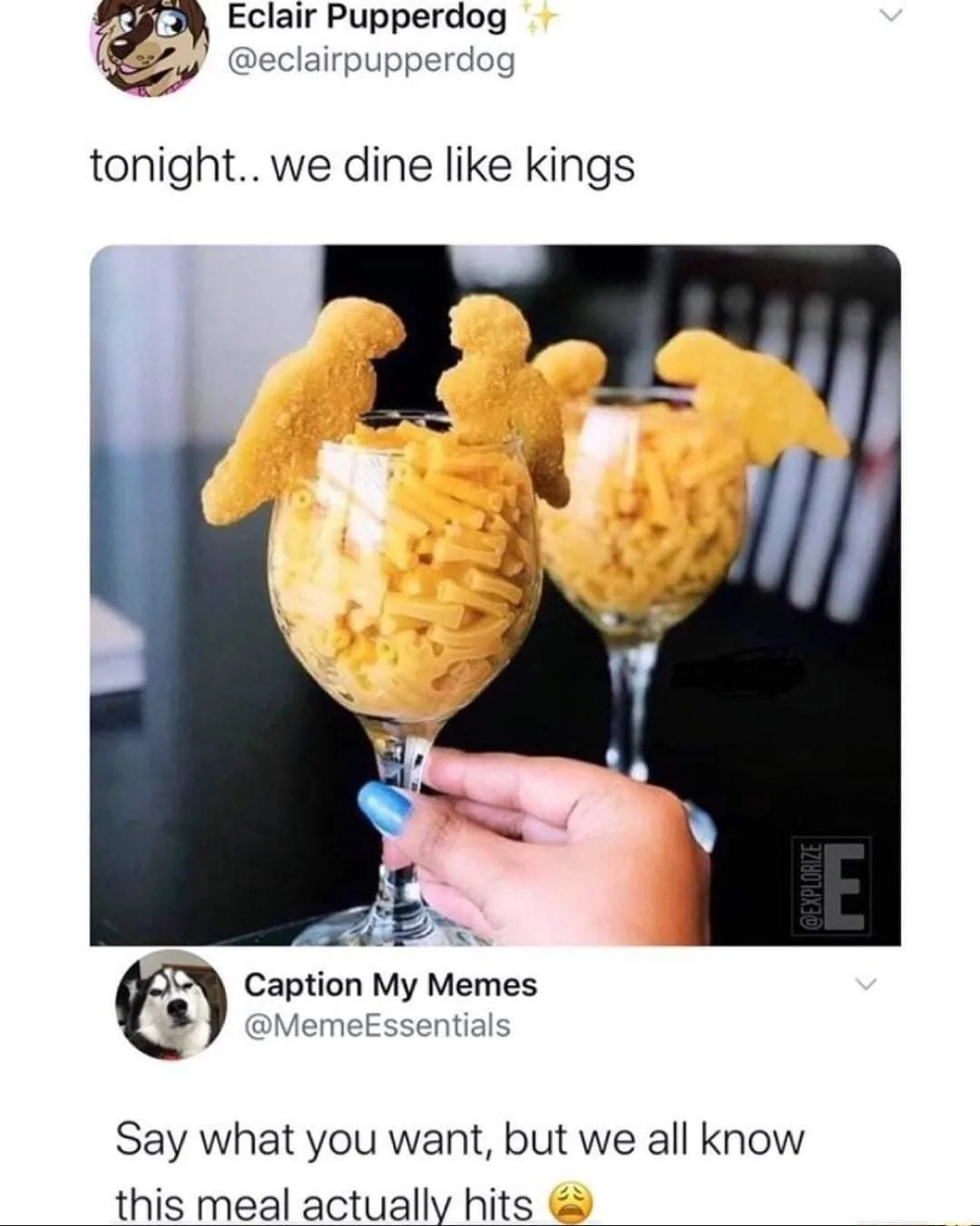 chicken nugget meme