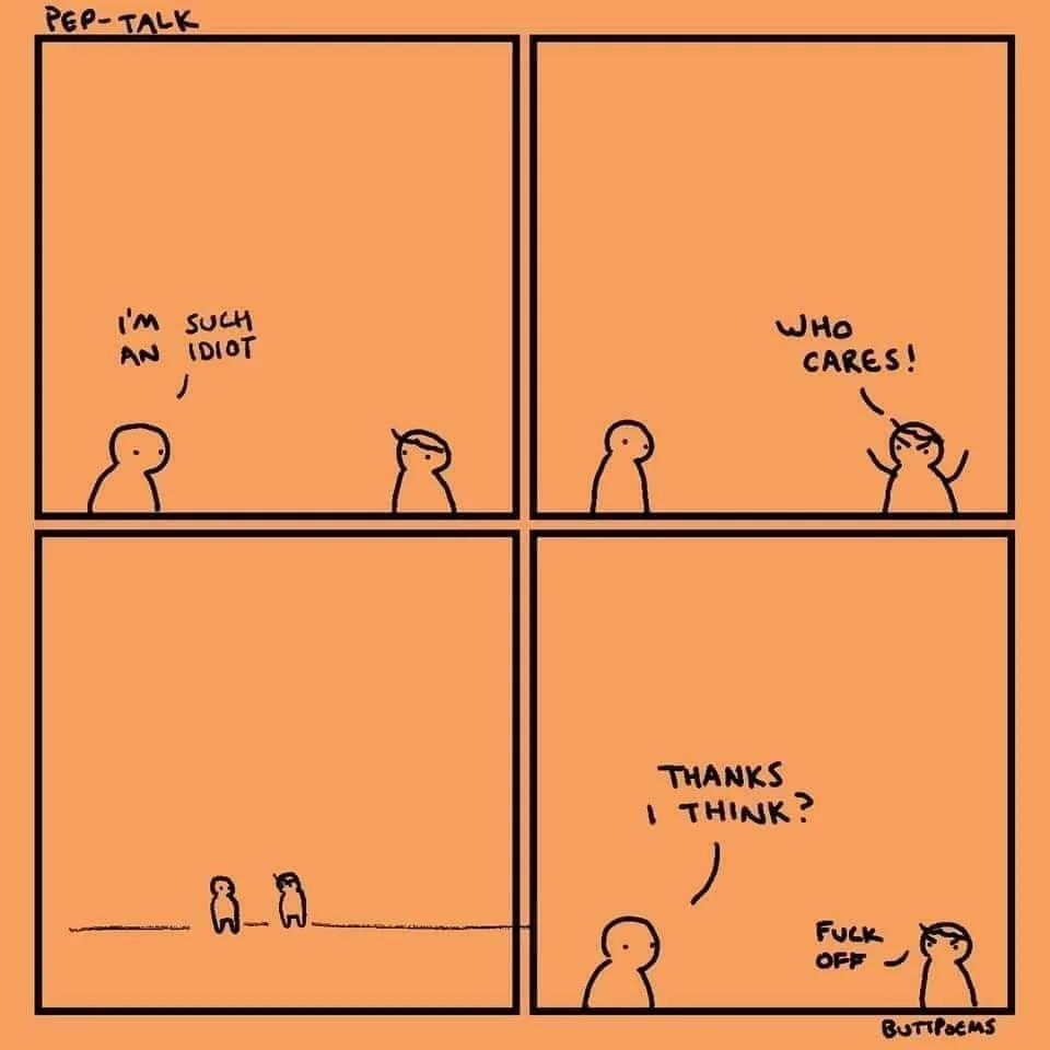 self-criticism meme