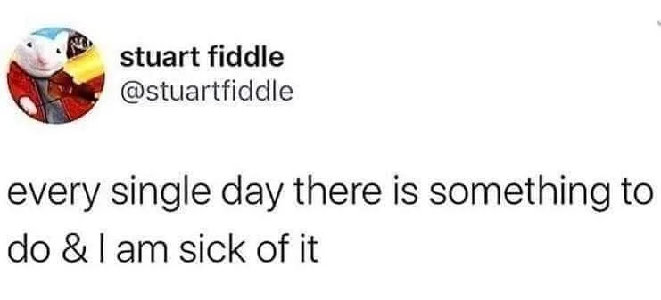 being busy meme