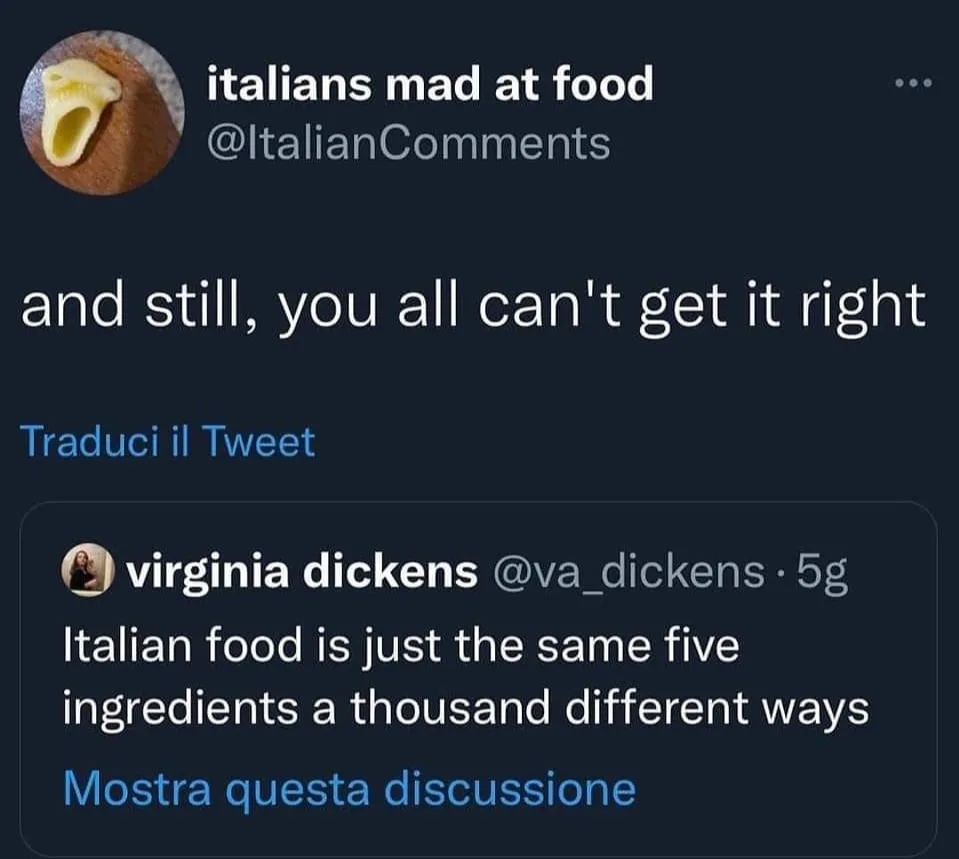 Italian cuisine meme