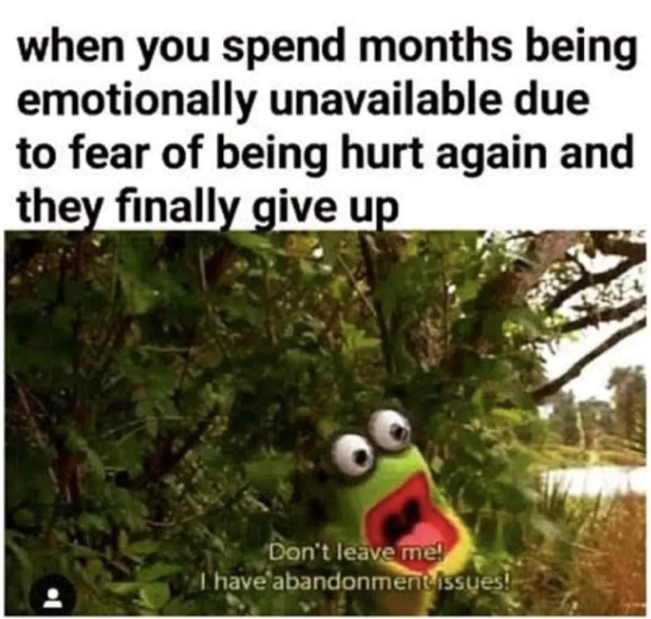 abandonment meme