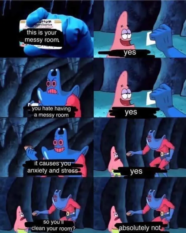 lack of motivation meme