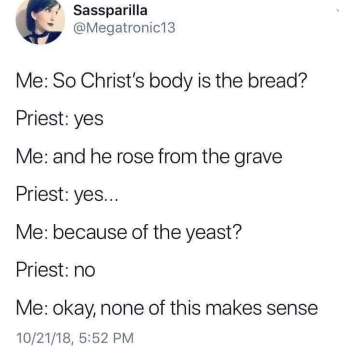 communion wafer meme