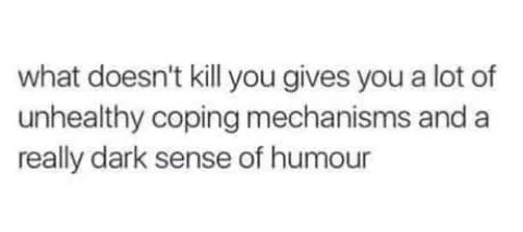 coping mechanism meme