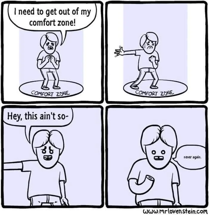 comfort zone meme