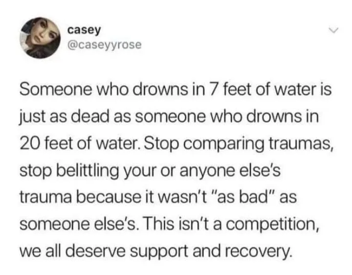 trauma meme