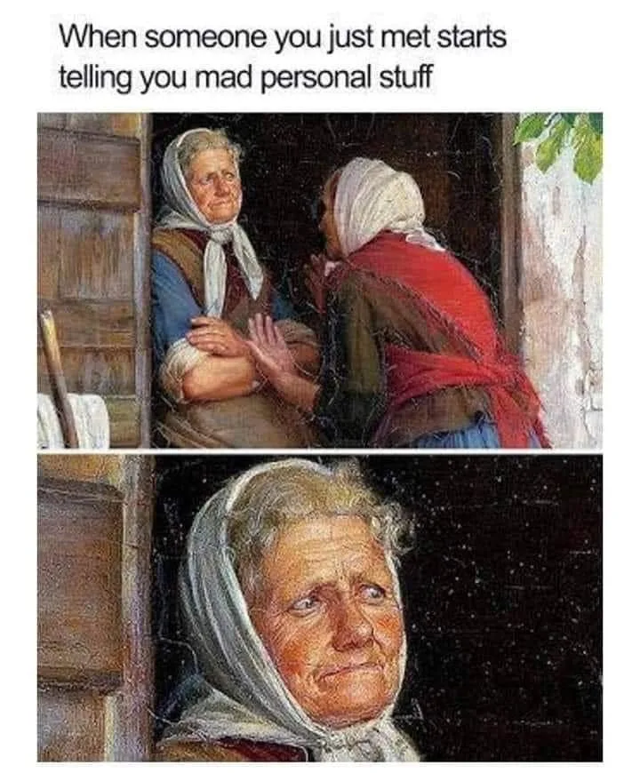 meeting someone meme