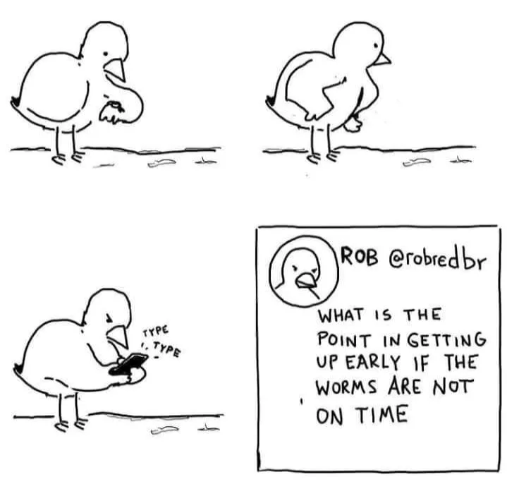waking up early meme