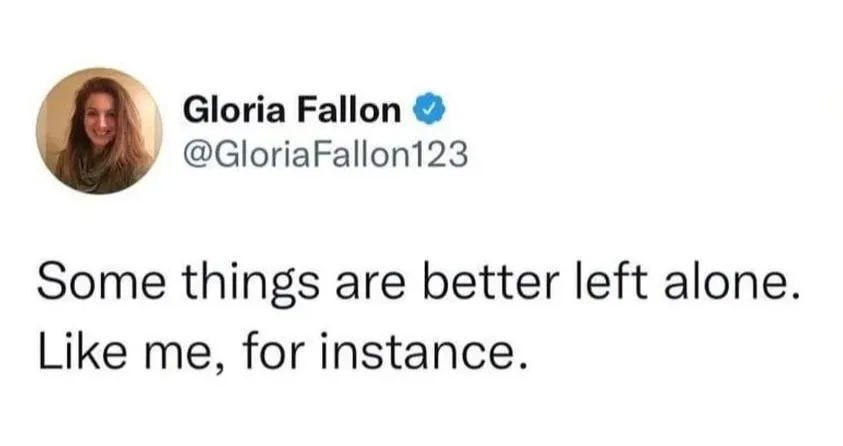wanting to be left alone meme