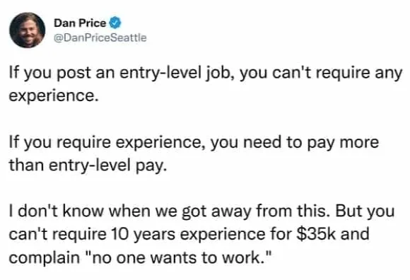 work experience meme