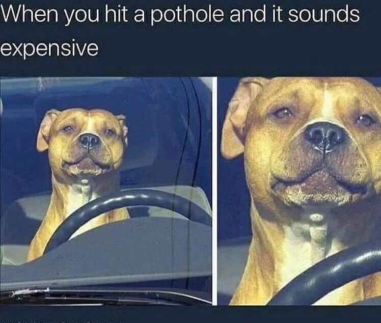 pothole meme