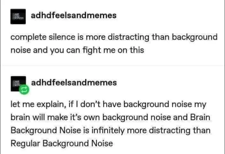 background noise meme