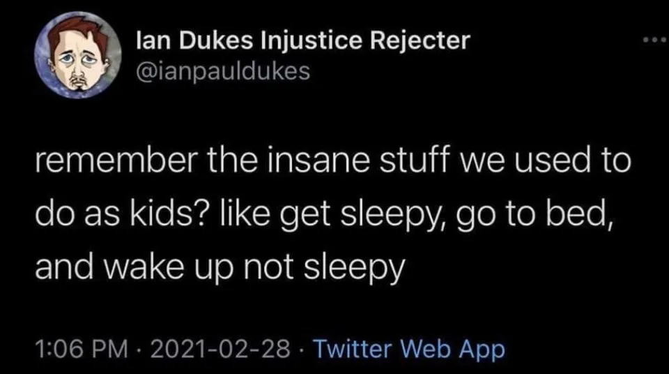 sleep schedule meme