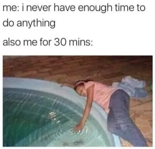 wasting time meme