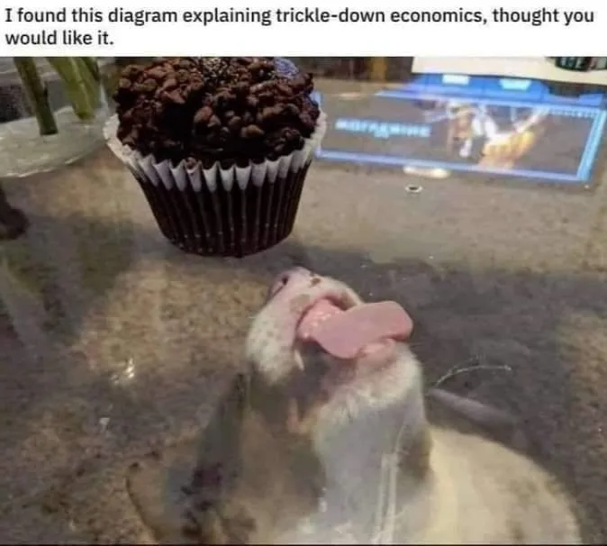 trickle down economics meme
