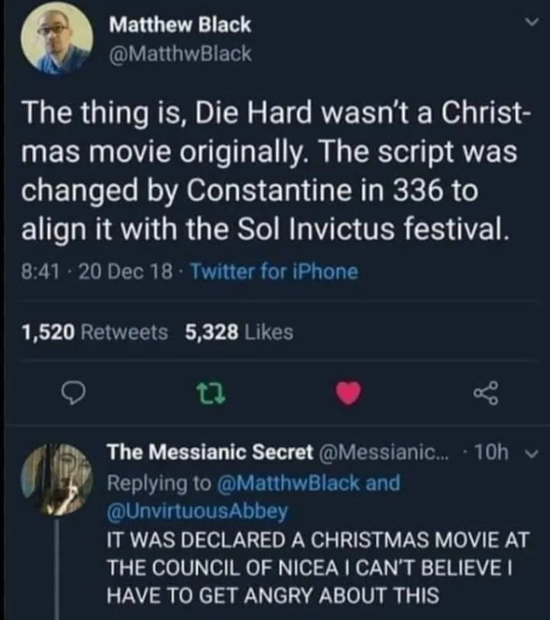 Die Hard meme
