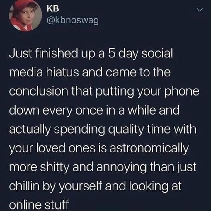 taking a break meme