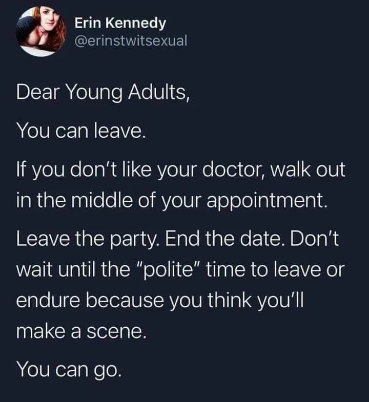 leaving meme