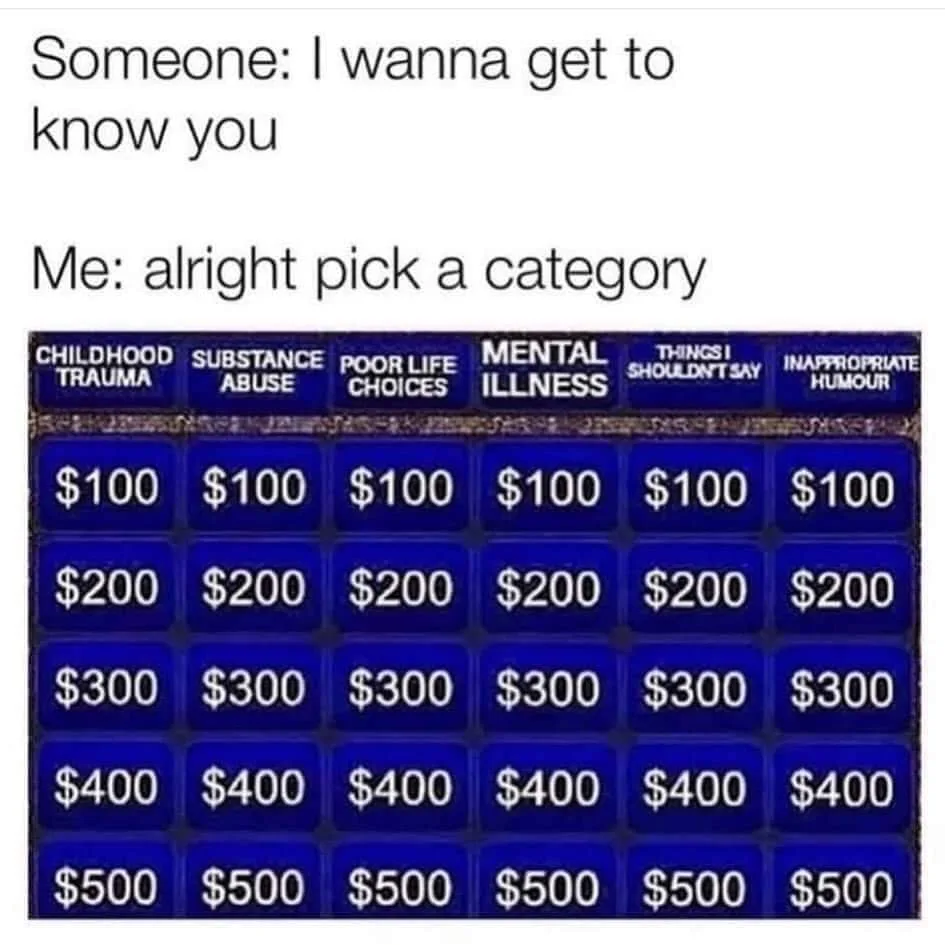 being inappropriate meme