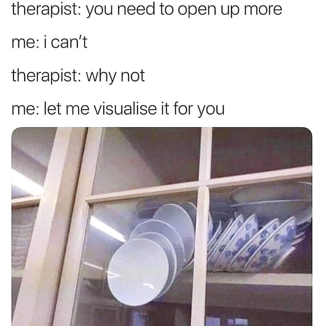 opening up emotionally meme