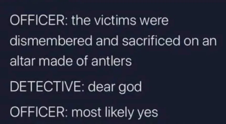 human sacrifice meme
