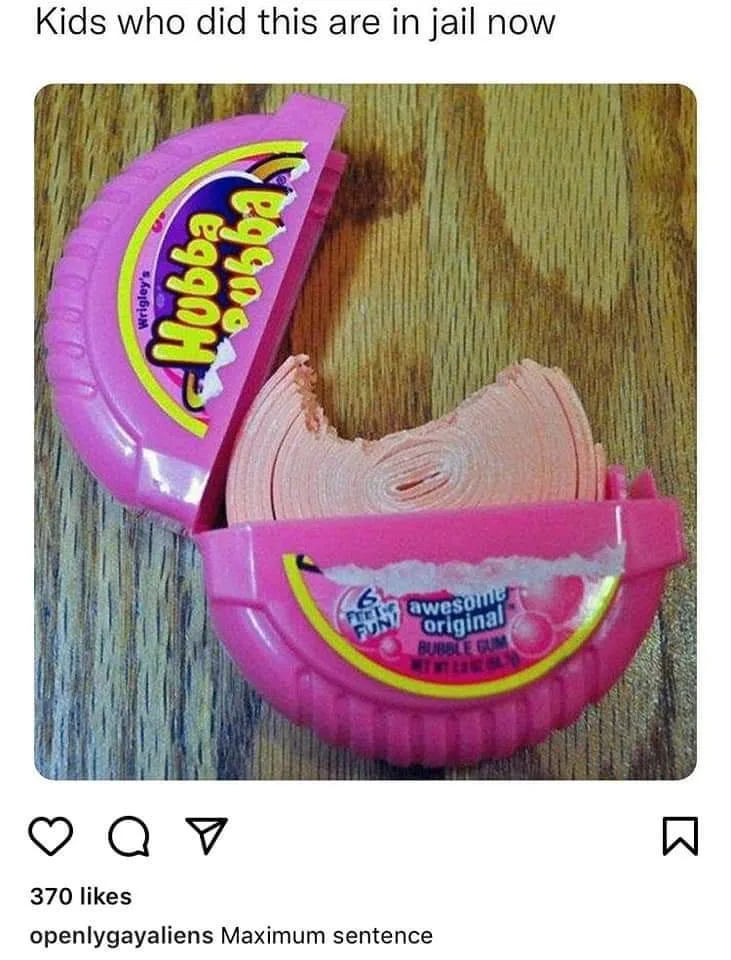 bubble gum meme