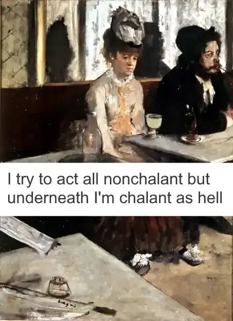 nonchalance meme