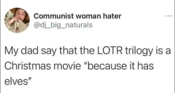 Christmas movie meme