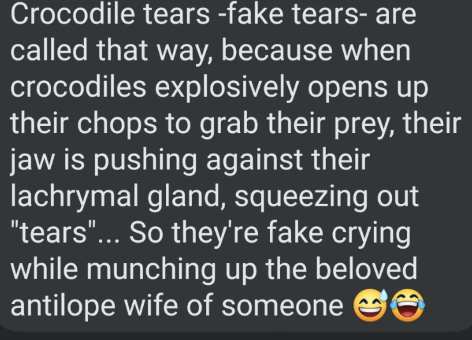 crocodile tears meme