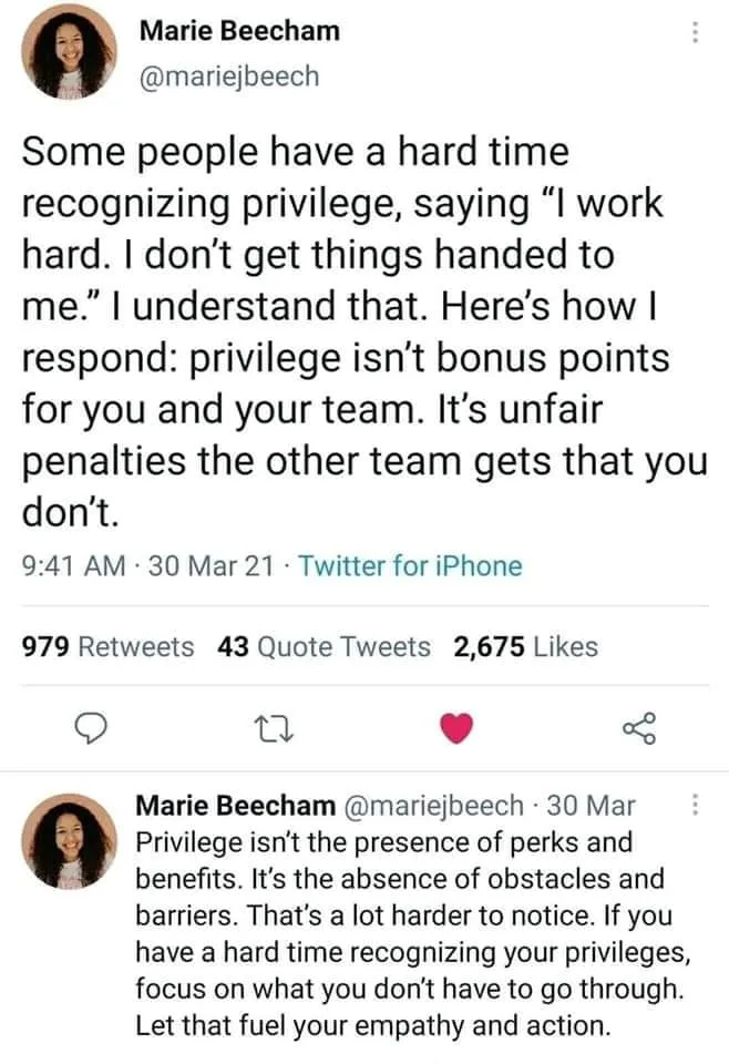white privilege meme