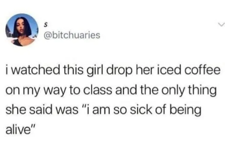 dropping something meme