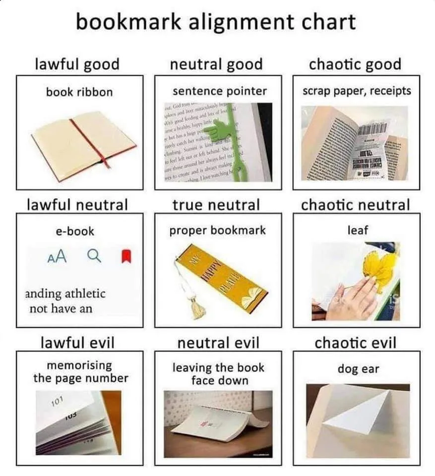 bookmark meme
