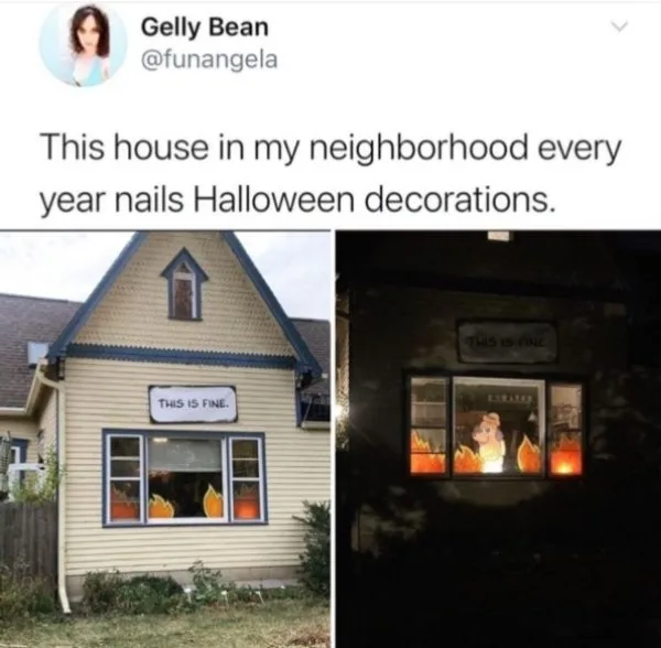 Halloween decorations meme