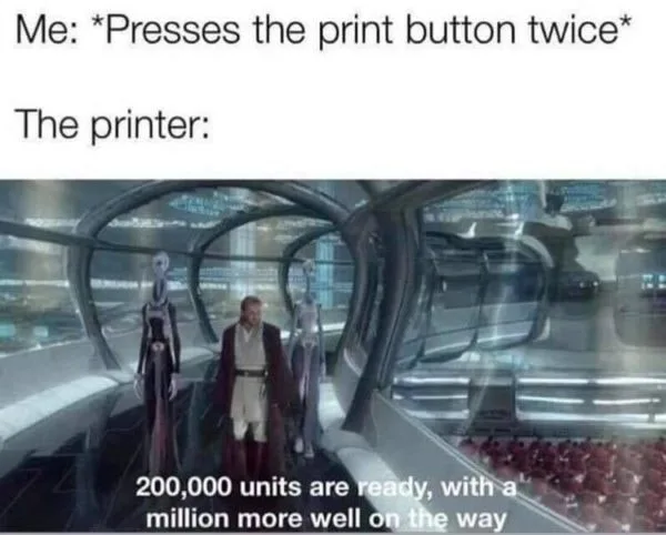 printer meme
