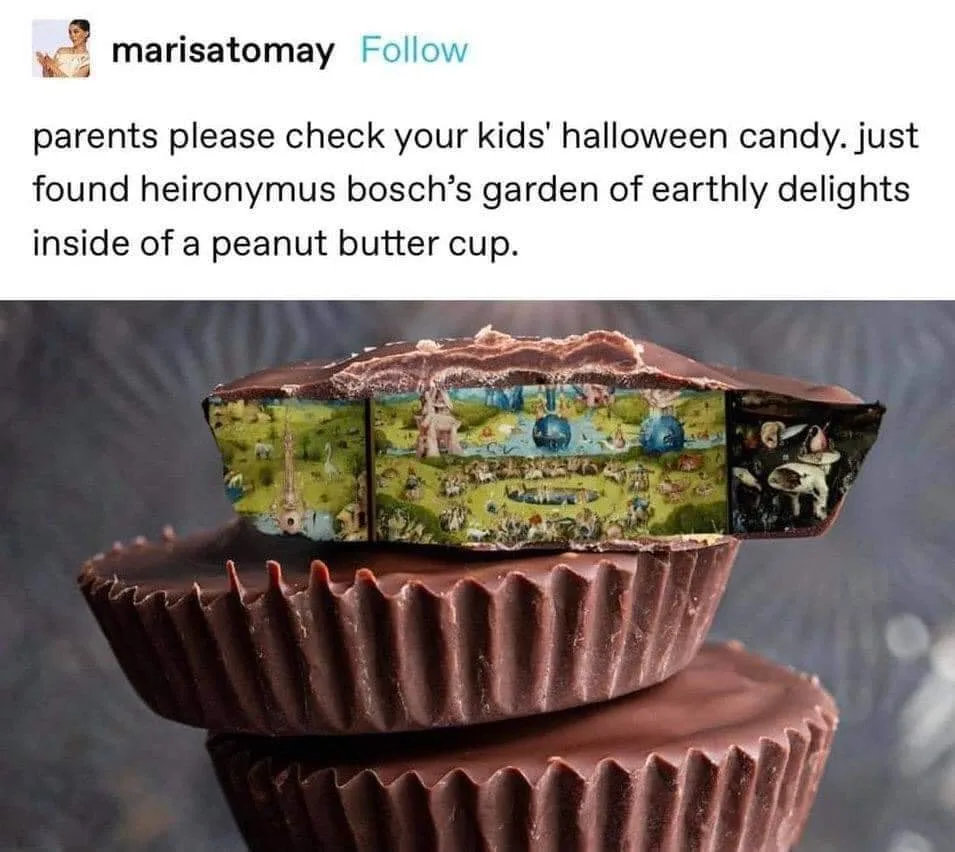 Halloween candy meme