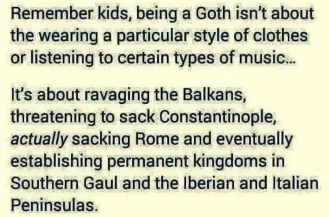 Goth meme