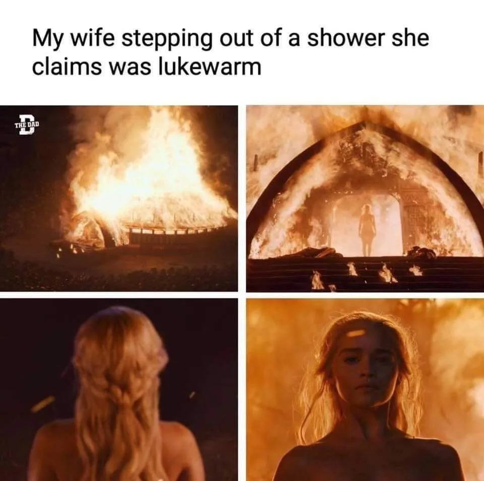 hot shower meme