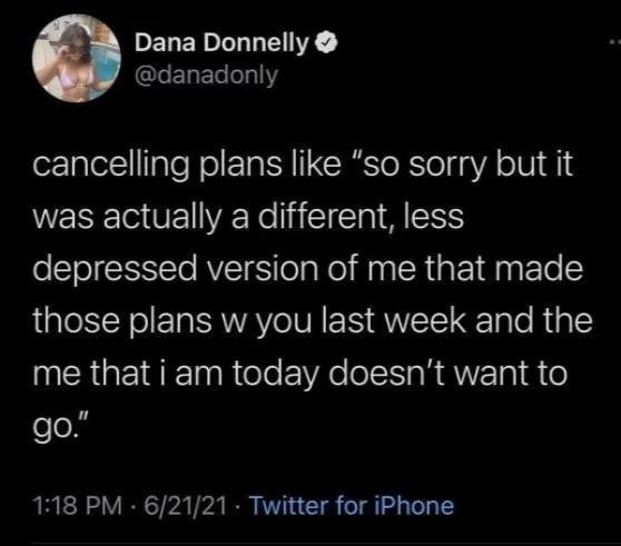 cancelling plans meme