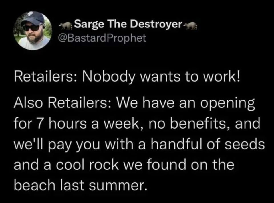 retail work meme
