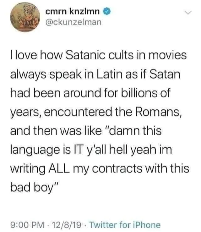 Latin (language) meme