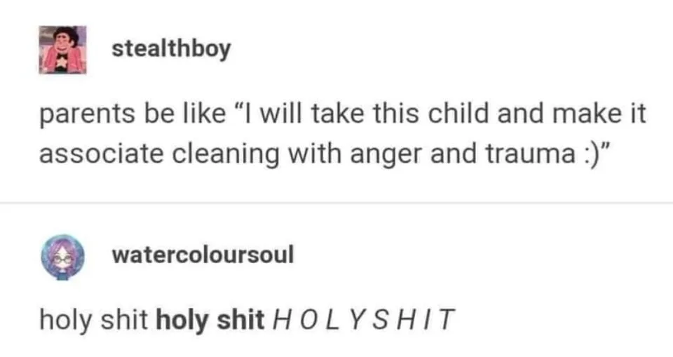 cleaning up meme