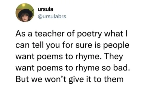 poetry meme