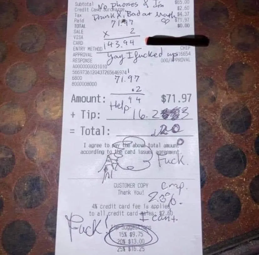 receipt meme